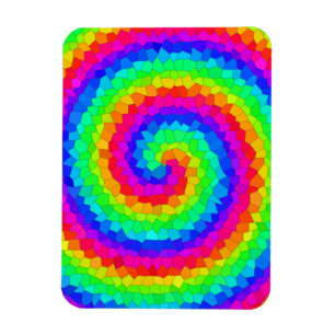Mosaikplattan Rainbow Spiral Magnet