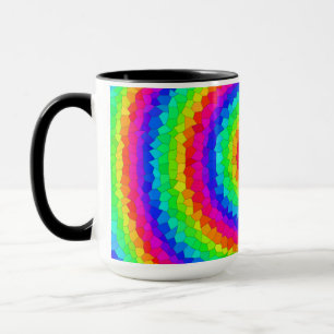 Mosaikplattan Rainbow Spiral Mugg