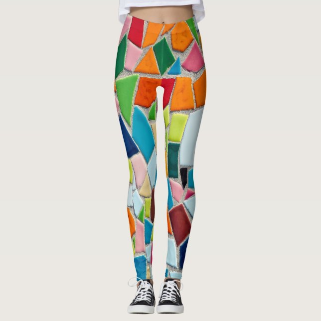mosaikplattor leggingar leggings (Framsida)