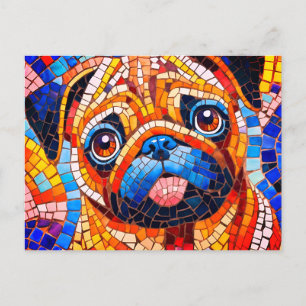 Mosaikpug Vykort