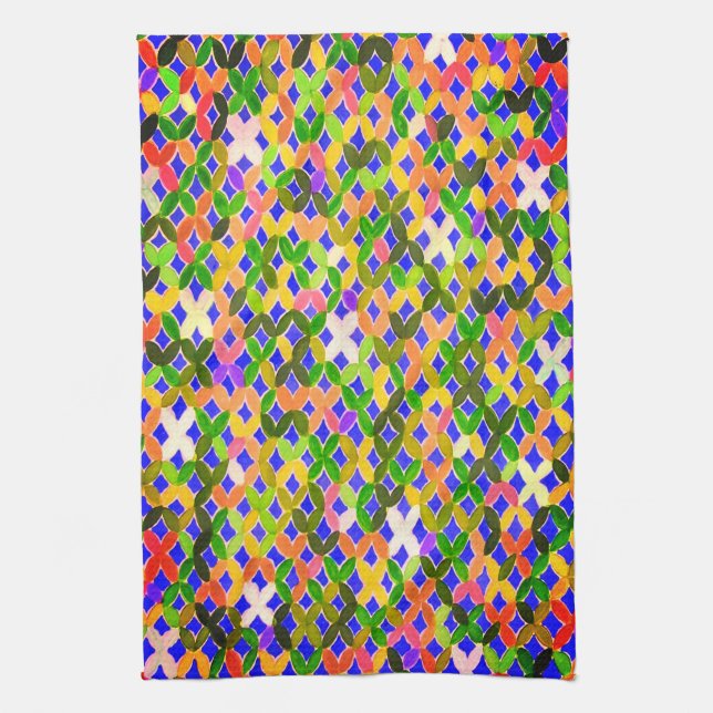 Mosaiktorn i Medelhavet Kökshandduk (Vertikal)