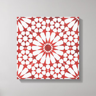 Mosaïque andalouse rouge ALHAMBRA Canvastryck
