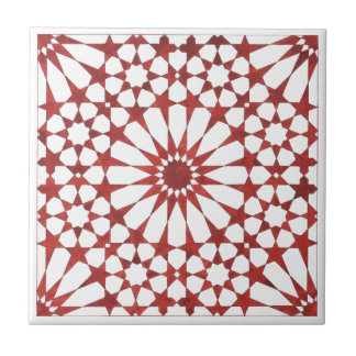 Mosaïque andalouse rouge ALHAMBRA Kakelplatta