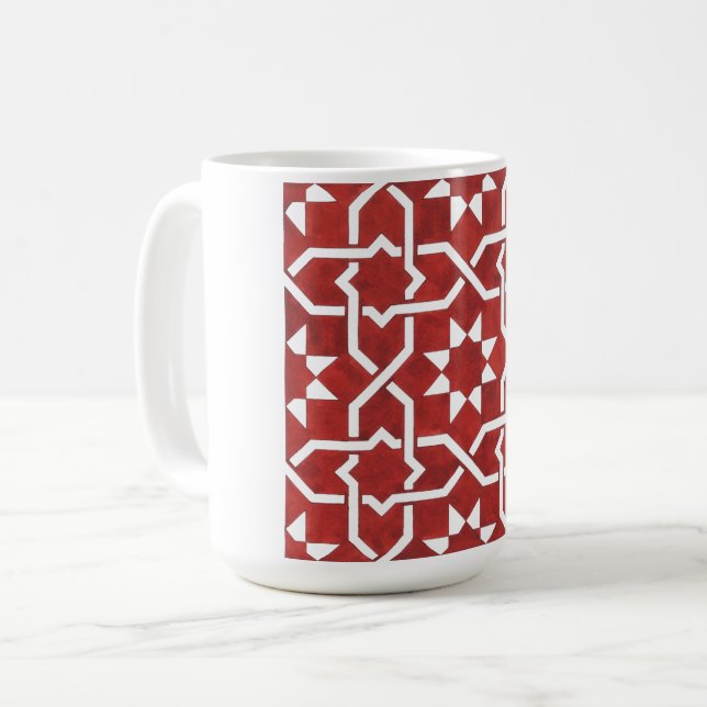 Mosaïque andalouse rouge SEVILLE Kaffemugg (Framsida vänster)