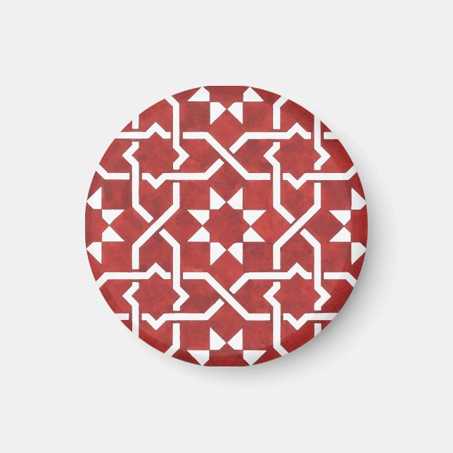 Mosaïque andalouse rouge SEVILLE Magnet (Framsidan)