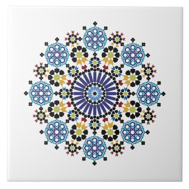 Mosaïque Marocain ! Zellige Marocain Kakelplatta (Framsidan)