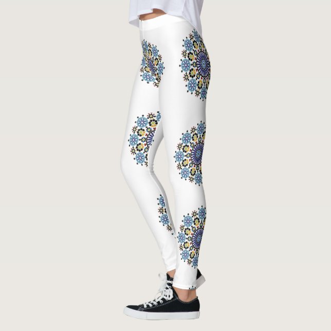 Mosaïque Marocain! Zellige Marocain Leggings (Vänster)