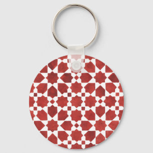 Mosaïque marocaine rouge ROSETTE Nyckelring