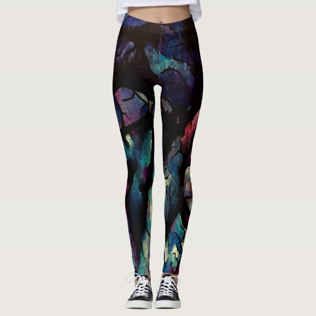 Mosaisk damasker leggings (Framsida)