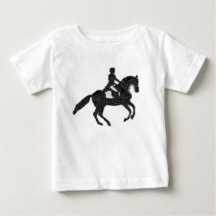 Mosaisk design för för Dressagehäst och ryttare T-shirt