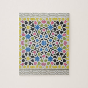Mosaisk design från Alhambraen, från 'araben Pussel