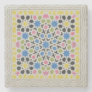 Mosaisk design från Alhambraen, från 'araben Stenunderlägg