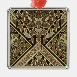 Mosaisk ecklesiastisk tapetdesign julgransprydnad metall
