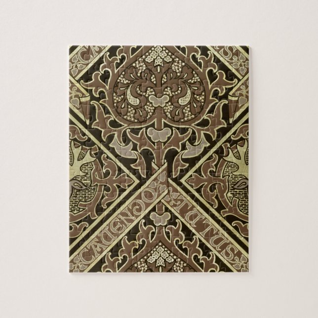 Mosaisk ecklesiastisk tapetdesign pussel (Vertikal)