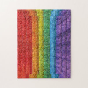 Mosaisk gay prideflagga för regnbåge pussel