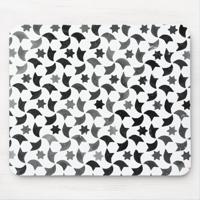 Mosaisk genomskinlig bakgrund för Alhambra stjärna Musmatta (Framsidan)