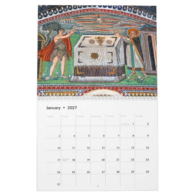 Mosaisk kalender 2012 för Byzantine (Jan 2027)