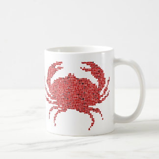 Mosaisk krabba kaffemugg