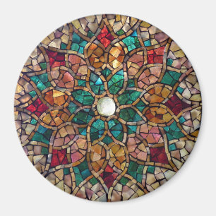 Mosaisk magnet "höststjärna " för målat glass,