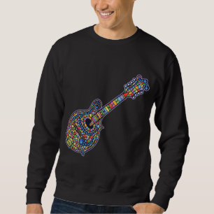 Mosaisk Mandolin Långärmad Tröja
