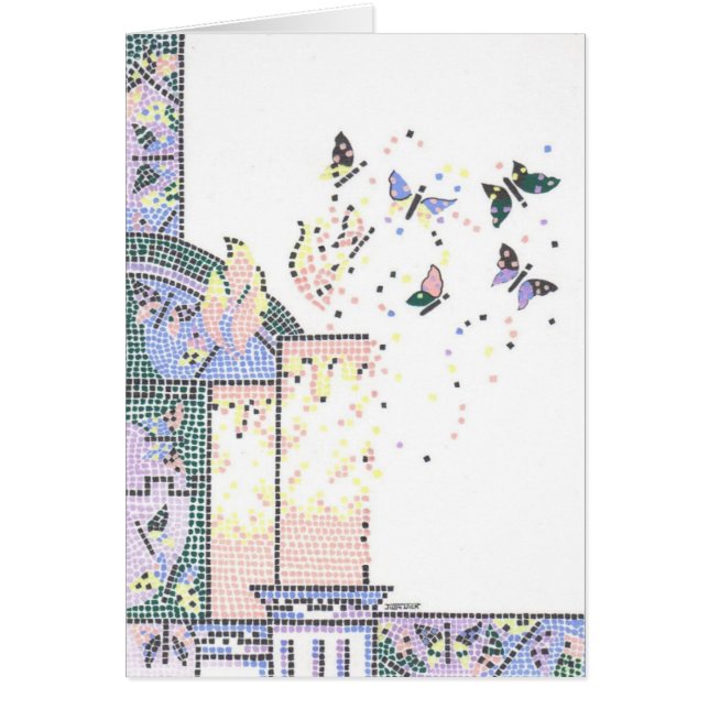 Mosaisk Metamorphosis Hälsningskort (Framsidan)