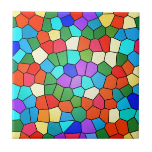 Mosaisk regnbåge kakelplatta