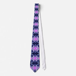 Mosaisk Tie för rosa Orchid Slips