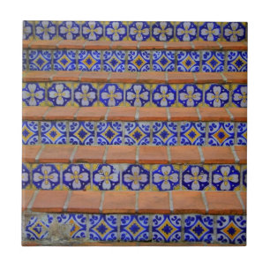 Mosaisk trappor kakelplatta