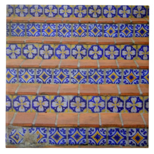 Mosaisk trappor kakelplatta