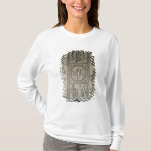 Mosaisk trottoar från den romerska villan på low tee shirt