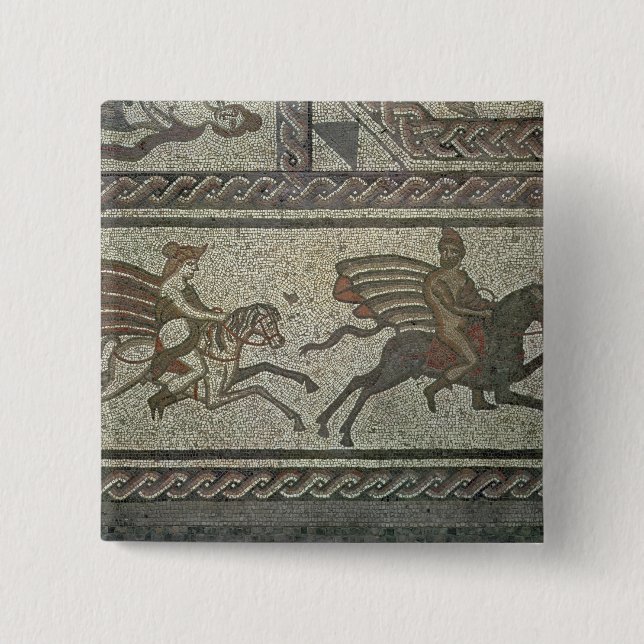 Mosaisk trottoar från den romerska villan på lowen knapp (Framsida)