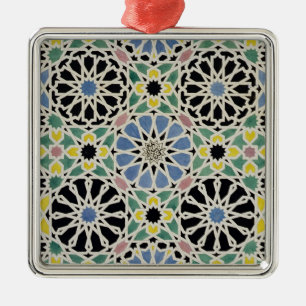 Mosaisk trottoar i Alhambraen, från 'araben Julgransprydnad Metall