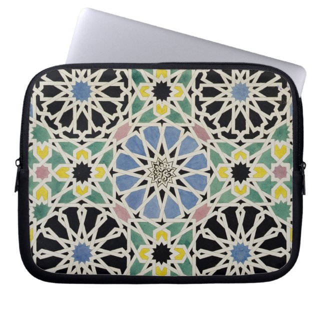 Mosaisk trottoar i Alhambraen, från 'araben Laptop Sleeve (Framsidan)