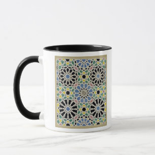 Mosaisk trottoar i Alhambraen, från 'araben Mugg