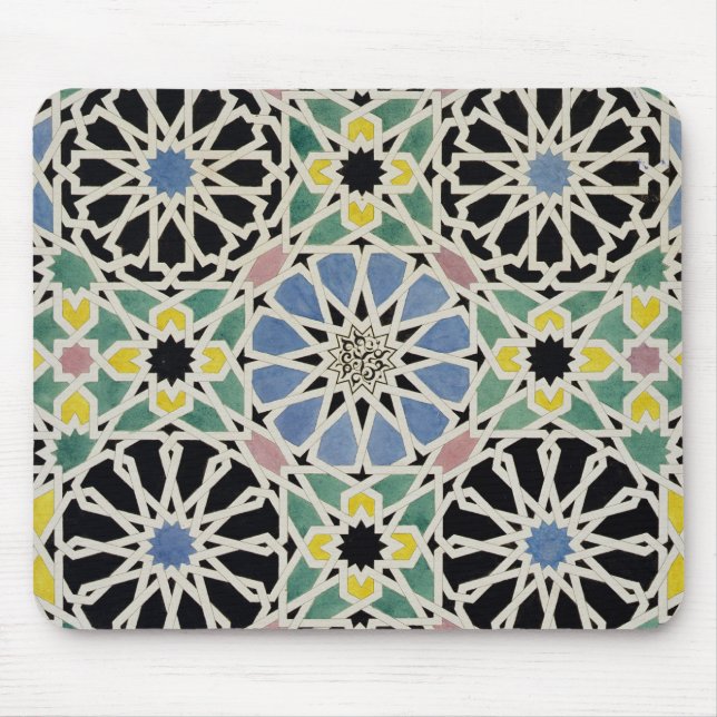 Mosaisk trottoar i Alhambraen, från 'araben Musmatta (Framsidan)