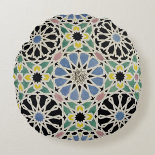 Mosaisk trottoar i Alhambraen, från 'araben Rund Kudde