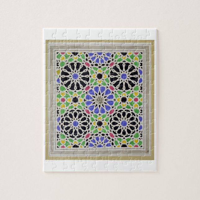 Mosaisk trottoar i logen av sultanen pussel (Vertikal)