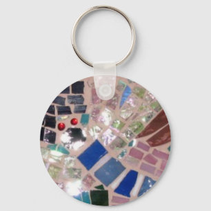 Mosaiska Fireflies Nyckelring
