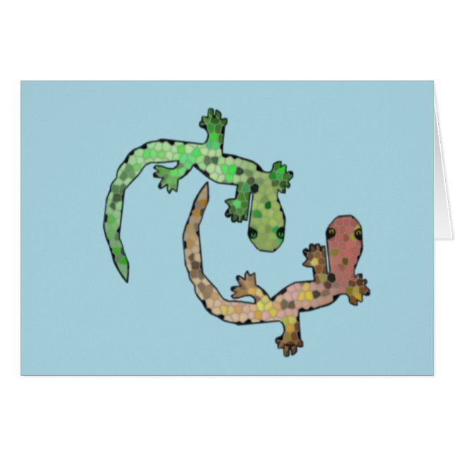 Mosaiska Geckos OBS Kort (Framsidan Horizontal)