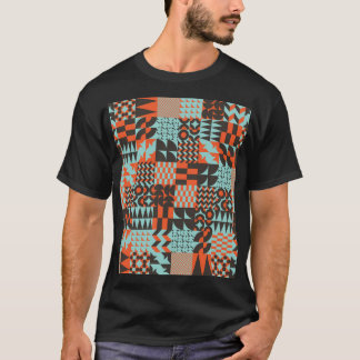 Mosaiska geometriska plattor, sömlös elegant mönst t shirt