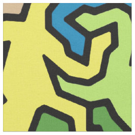 Mosaiskt kulört Geckosmönster - Tyg