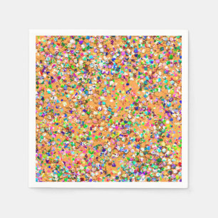 Mosaiskt modernt grusglitter #9 för multifärgad pappersservett