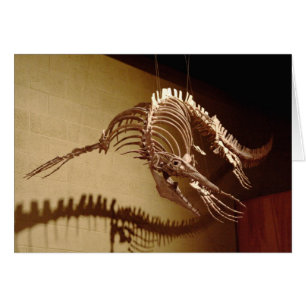 Mosasaur - "havsödla ", hälsningskort