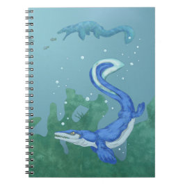 Mosasaurus Anteckningsbok Med Spiral