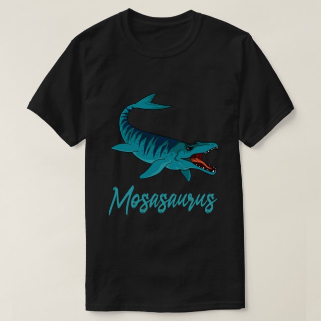 Mosasaurus Aquatic Dinosaur Paleontolog Prehist T Shirt (Design framsida)
