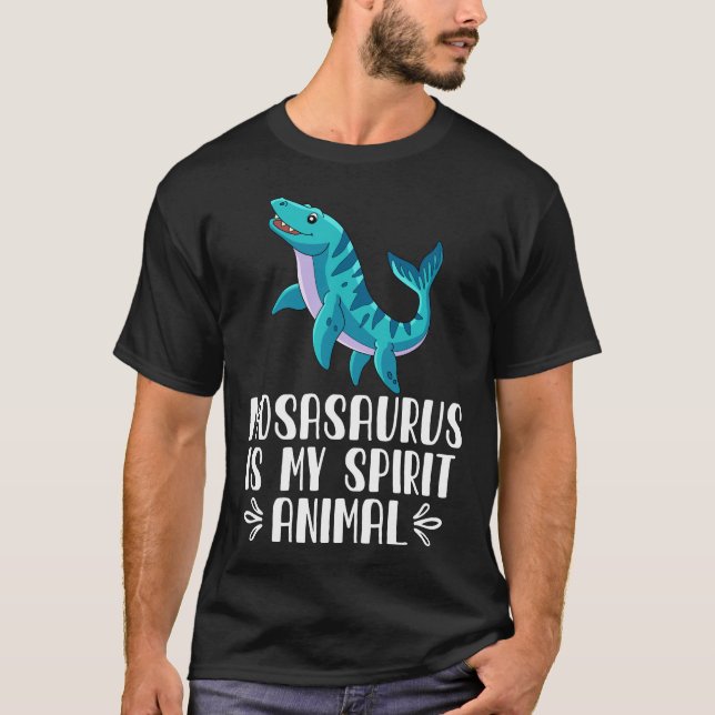 Mosasaurus är mitt andliga djur t shirt (Framsida)