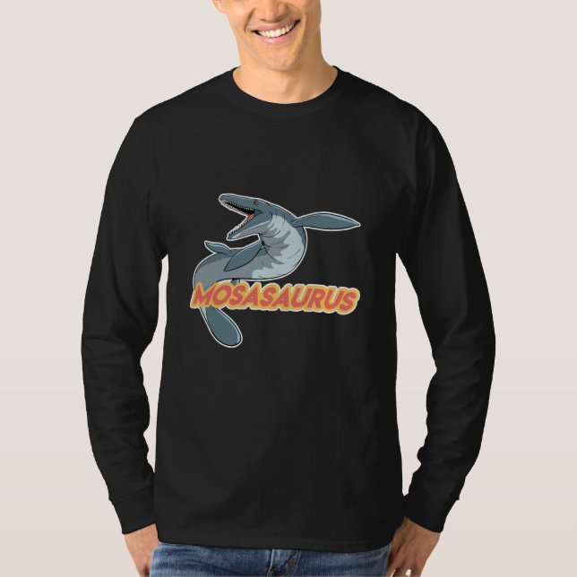 Mosasaurus Dino Prehistoric Dinosaur  1 T Shirt (Framsida)