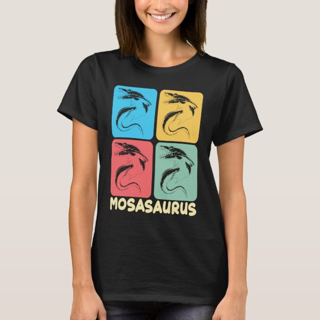 Mosasaurus Dino Prehistoric Dinosaur T Shirt (Framsida)