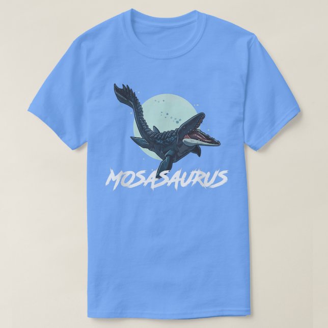 Mosasaurus Dinosaur Älskare T Shirt (Design framsida)