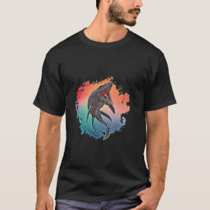 Mosasaurus Dinosaur Motif förhistorisk predator Di T Shirt